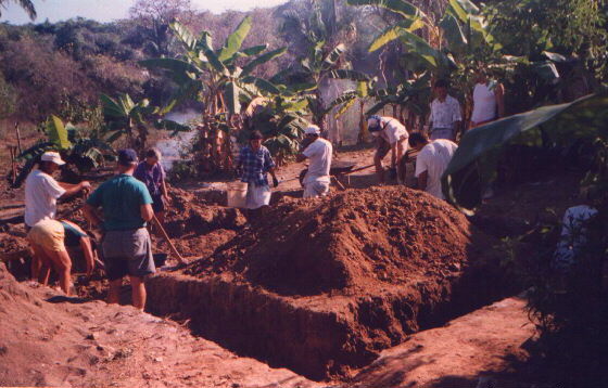 digging foundation